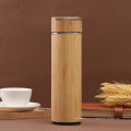 Garrafa de água de bambu com copo de aço inoxidável de 32 onças por atacado